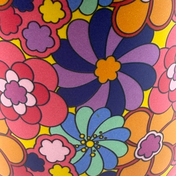 Wine Tumbler Floral Benefit Cosmetics San Francisco 2022 Branded Retro New - Picture 3 of 16